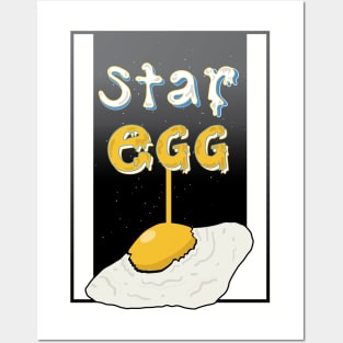 Fried egg in the galaxy/ Star egg/ Fried egg in the universe Posters and Art